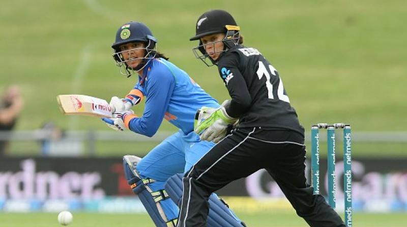 The 22-year-old Mandhana has been in excellent form in recent times and Tuesdays half century was her eighth in the last 10 ODI innings. She hit 105 in the first match of the ongoing series. (Photo: Twitter / BCCI Women)