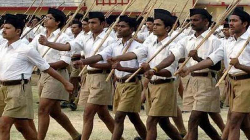 On the concluding day of three-day conclave of the Akhil Bharatiya Pratinidhi Sabha (ABPS), the highest decision-making body of the RSS, the resolution was passed. (Photo: PTI)
