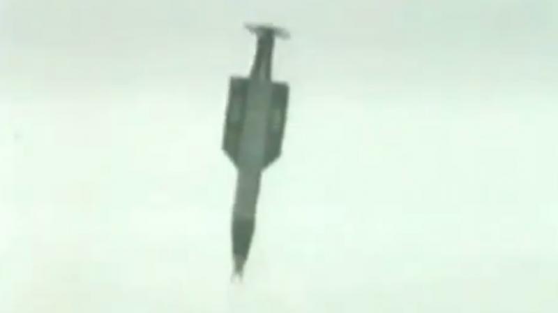 The 9.8-tonne guided bomb, the largest non-nuclear weapon in Americas arsenal (Photo: Screengrab)