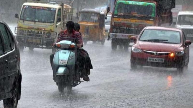 The highest quantum of rainfall was received in Nalgonda, Ranga Reddy, Khammam, Karimnagar, Mahbubnagar  and  Nizamabad. (Representational Image)