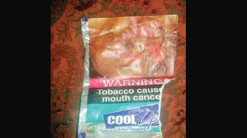 One of the tobacco based intoxicant chocolates Cool lip turning an addiction among youngsters these days. (Photo: DC)