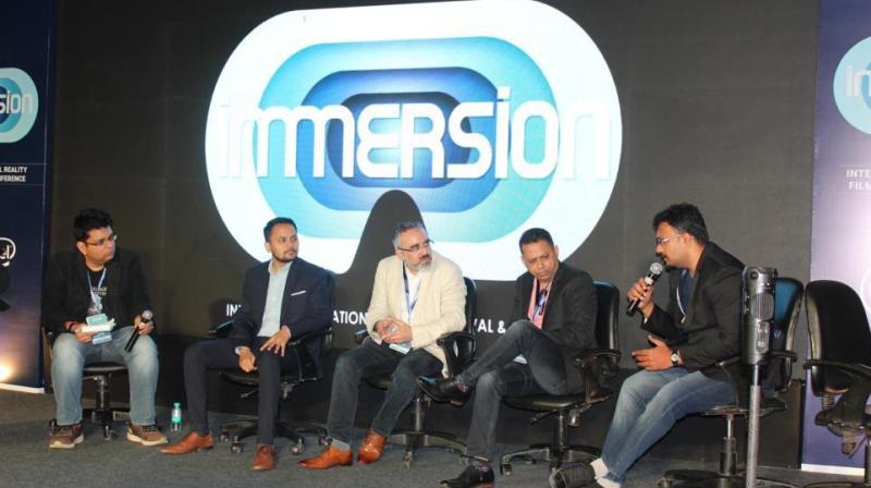 Among the industry personalities who spoke at immersion were Chaitanya Chunduri, Country Lead, India - AR/VR, Google, Nathan Gaydhani, Immersive Professional Services Consultant SystemActice,Arnav Neel (Blippar- MD), Apul Nahata Kalpnik VR -Co Founder, Miheer WalavalkarLivelikeVR Founder-Ceo, Pankaj Raut from NXG Dimension- Ajnalens and other.