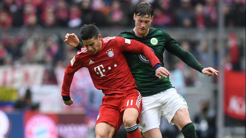 Bayern ran riot in Munich as Robert Lewandowski led the way with two goals as Serge Gnabry, James Rodriguez and Kimmich also netted. (Photo: AFP)