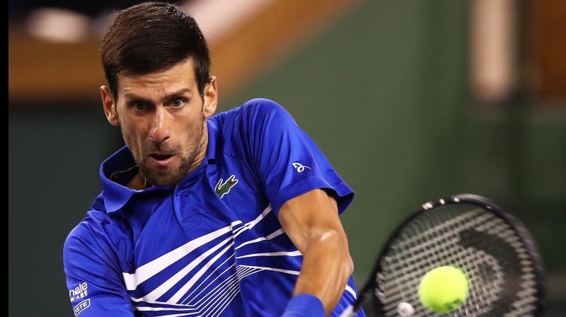 Djokovic went down an early break to the 128th-ranked Fratangelo, but leveled the set with a break for 5-5. (Photo: AFP)