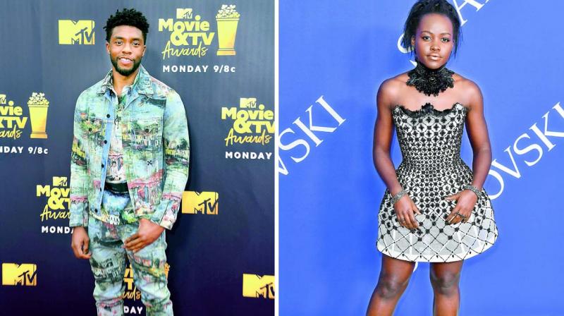 Lupita Nyongo and her Black Panther co-stars Chadwick Boseman and Danai Gurira presented  a new scholarship  The Black Panther Scholarship  at The Hollywood Reporters Power 100 Women In Entertainment held at Milk Studios on Wednesday Los Angeles.