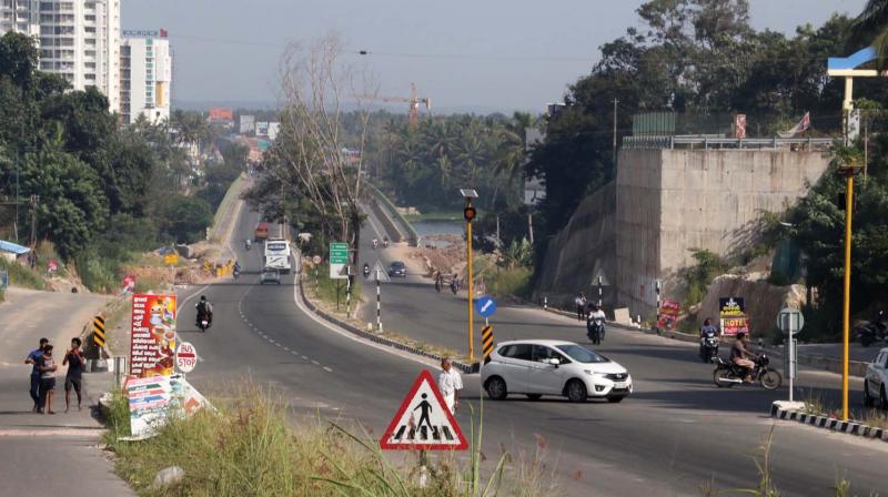 The NH bypass near Infosys campus at Kazhakkoottam where the accident occurred on Monday night.