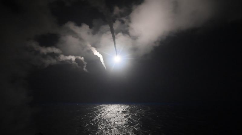 The guided-missile destroyer USS Porter (DDG 78) conducts strike operations while in the Mediterranean Sea, April 7, 2017. Porter, forward-deployed to Rota, Spain, is conducting naval operations in the U.S. 6th Fleet area of operations in support of U.S. national security interests in Europe. (Photo: US Navy)