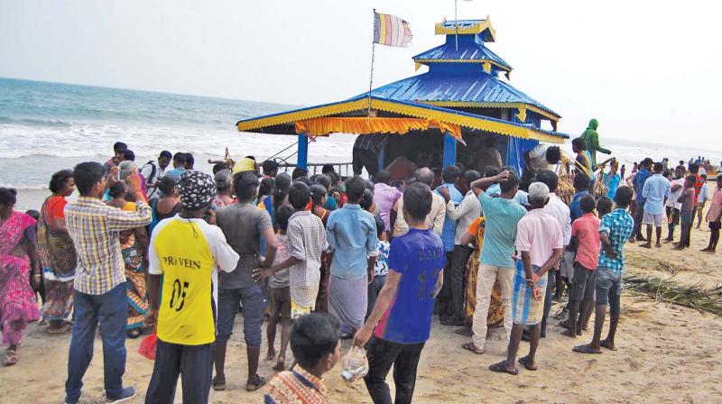 Official sources told DC that the fishermen who went near the boat, floating without any person inside, nevertheless had a few pictures and statues of Gautama Buddha and some puja materials.
