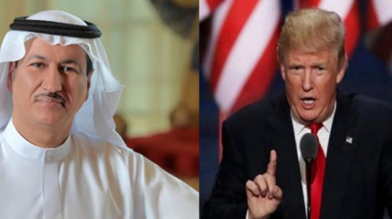 Hussein Damack and US President Donald Trump