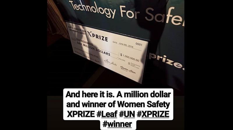 Indian entrepreneur team wins USD 1 mln prize for womens safety device