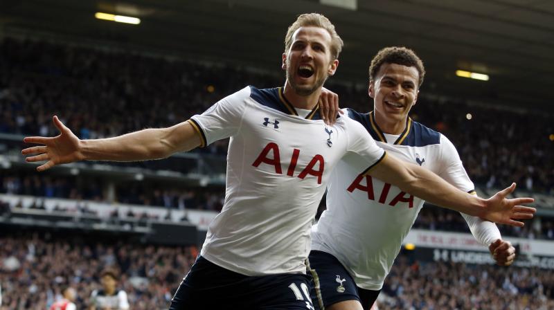 Kane, born up the road in Chingford, added to Victor Wanyamas early header to secure a victory that confirmed Spurs finish in second place in the Premier League and ended Uniteds hopes of a top-four finish. (Photo:AP)