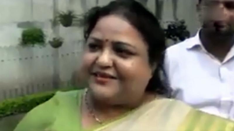 Uttar Pradesh education minister Anupma Jaiswal said that the ministers felt satisfaction after visiting Dalits in villages and staying at their homes despite the inconveniences. (Photo: ANI screengrab)