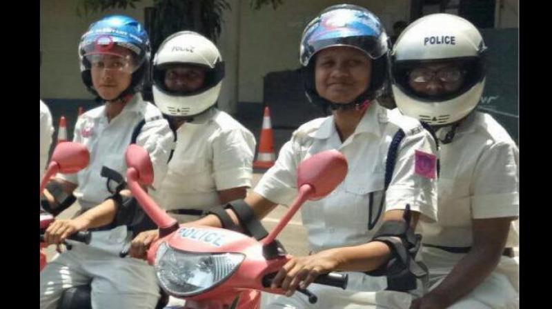 Over 20 policewomen were present during their first official appearance at a programme held at the forces headquarter in Lalbazar. (Photo: Facebook/Kolkatapolice)