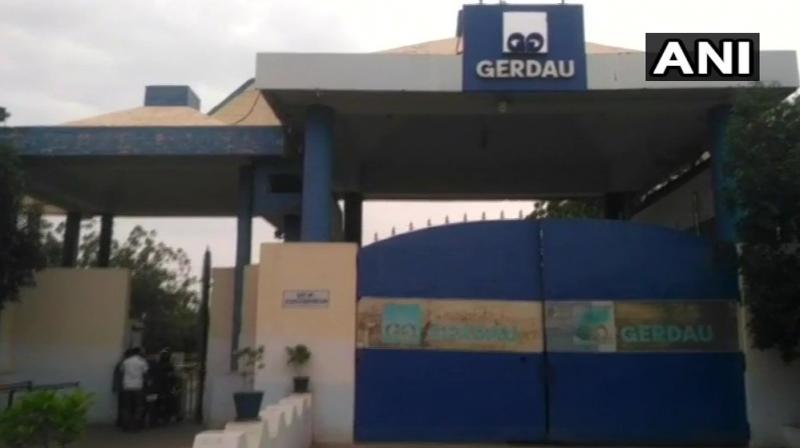 The steel mill, located at Tadipatri, belongs to Brazilian firm Gerdau, a leading producer of long steel in the American sub-continent. (Photo: Twitter/ANI)