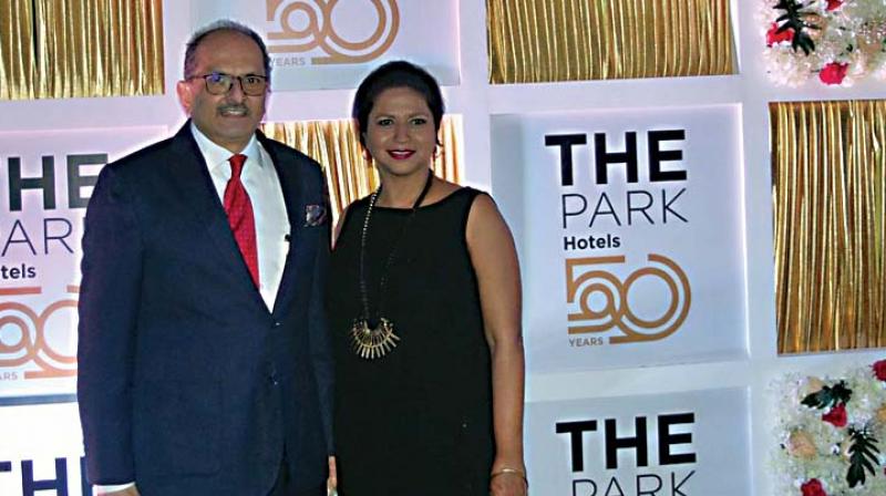 Priya Paul, Chairperson, Apeejay Surrendra Park Hotels Ltd at the golden jubilee celebrations in Bengaluru