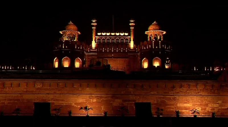 The duration of illumination will be 7:30 pm to 11 pm. The illumination has been done using LED lights. (Photo: Twitter | ANI)