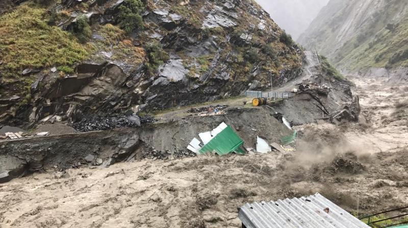 People residing in the low-lying areas, especially in Kangra, Chamba, Kullu and Mandi districts, are being evacuated, officials said. (Photo: Twitter | ANI)