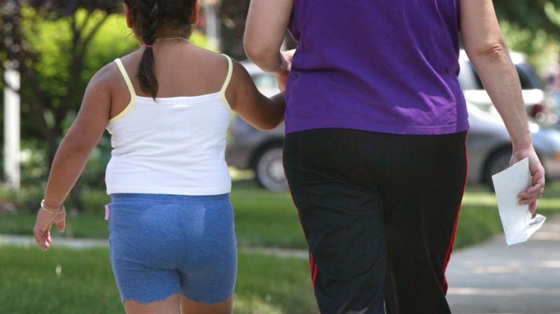 Being overweight or obese is linked to a child having poorer mental health (Photo: AFP)