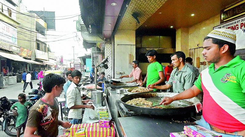 The strike in the meat market has hit small restaurants selling non-vegetarian dishes.