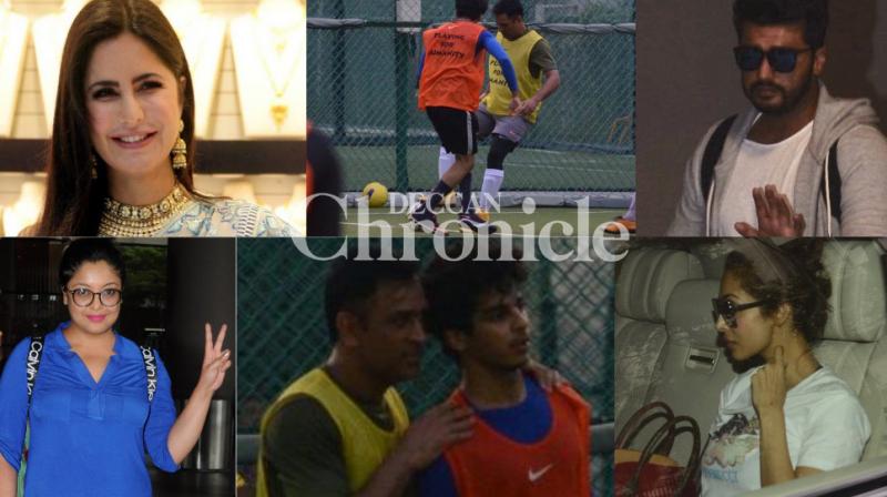 MSD-Ishaan battle on field, Arjun, Malaika at KJo house, Katrina, others snapped