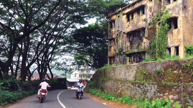 A view of the dilapidated building complex  of abandoned Grasim Industries at Mavoor, Kozhikode. (File pic)
