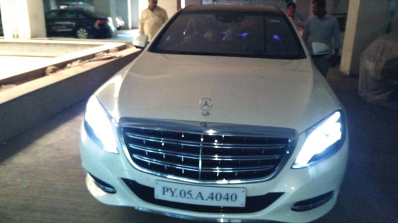 Actor Fahad Fazil was the first to pay the tax of Rs 17.68 lakh at Alappuzha regional transport office for his Puducherry registered luxury vehicle.