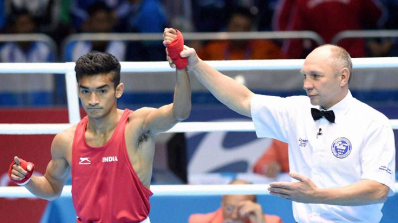 Shiva Thapa had to settle for a silver medal after an injury forced him to forfeit his match to second seed Elnur Abduraimov. (Photo: PTI)