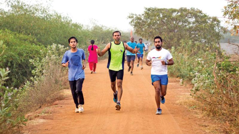 Chennaiites on 5-km run event on World Health Day.
