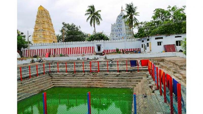 The Neelakanteshwara Temple and the temple koneru.