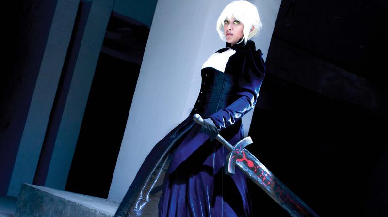Anushruti as Saber Alter, from the series Fate Stay