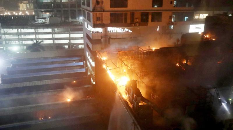 14 people were killed in a blaze at Kamala Mills compound in Lower Parel on December 29, 2017. (Photo: Debasish Dey)