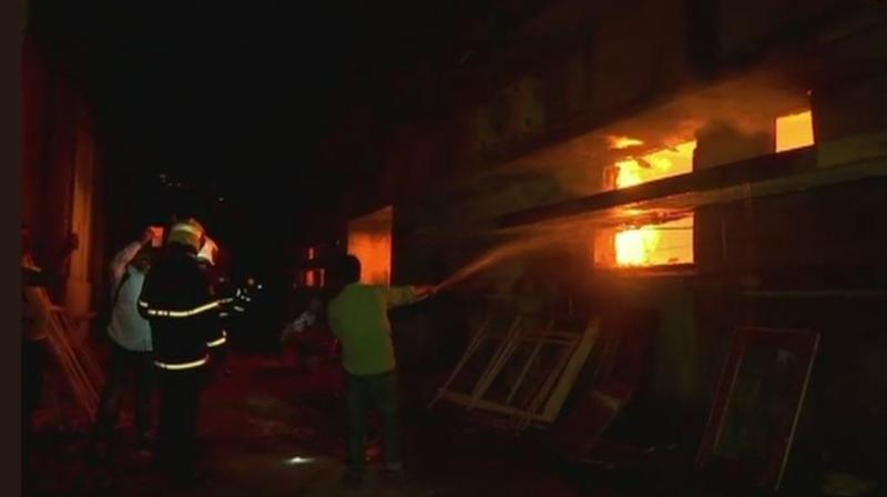 According to reports, the fire department received a call at around 8 pm and the fire engines reached the spot at 8:25 pm. (Photo: ANI)