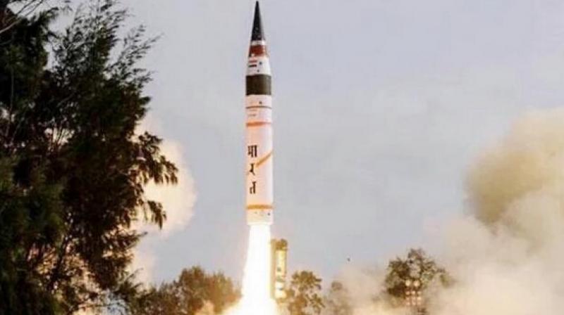 The missile can carry a nuclear warhead of more than one tonne.