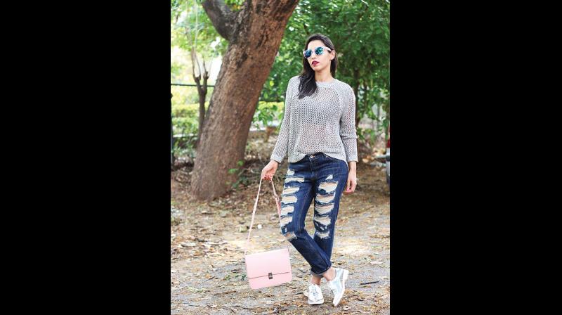 City-based blogger Shalini Chopra exudes a disheveled appeal.