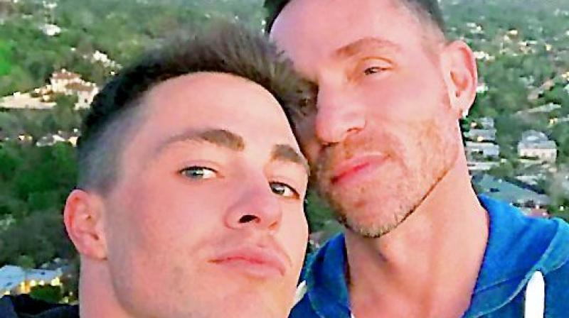 Colton Haynes and Jeff Leatham Colton Haynes and Jeff Leatham