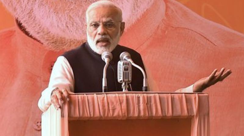 Modi made these remarks in a brief speech to the media at a Diwali Milan event at the BJP headquarters. (Photo: PTI)