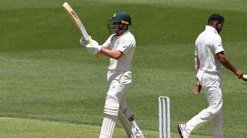 Marcus Harris scored his maiden Test fifty. (Photo: AFP)