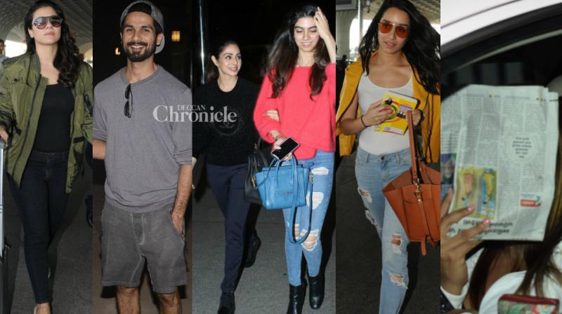 Sridevi, Kajol, Shahid, Shraddha, others go out and about in the city