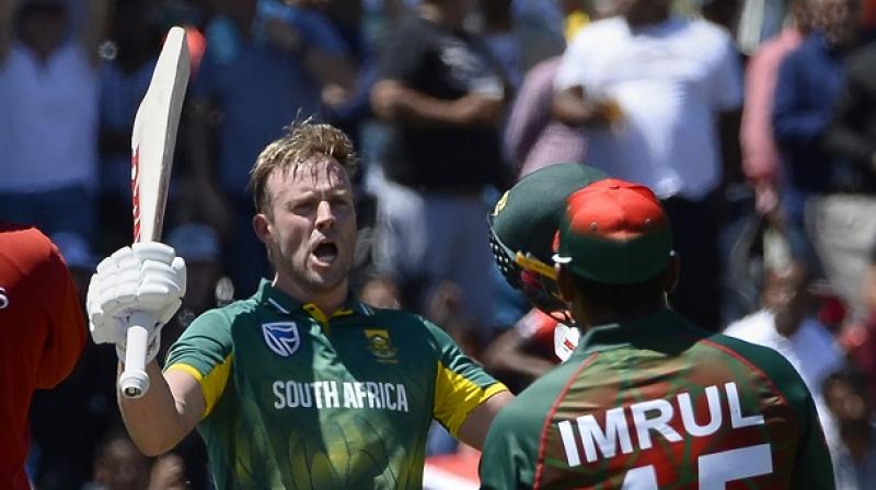 South Africa were given a glimpse of what they have been missing as De Villiers flayed Bangladeshs attack with stunning ease on his way to a career-best one-day international score on Wednesday.(Photo: AFP)