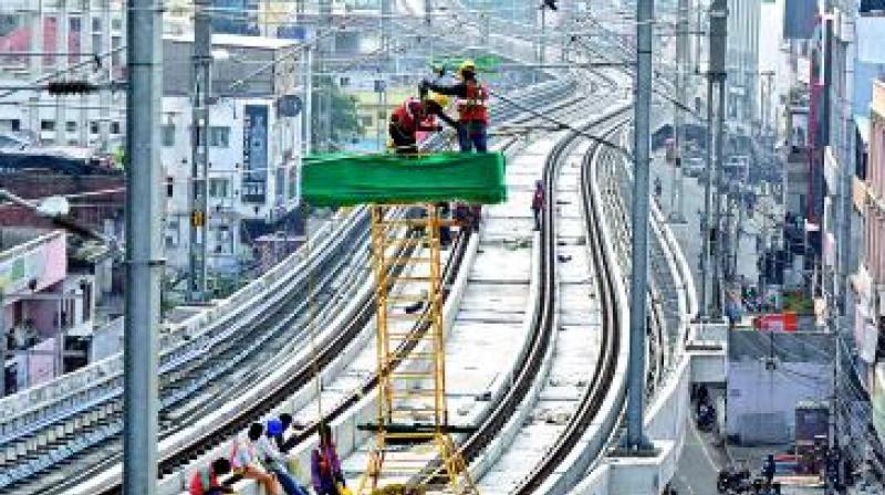 According to HMRL, not the building, the train reversal facility now will delay the Ameerpet-Hitec City line by another three months.  (Representational Images)