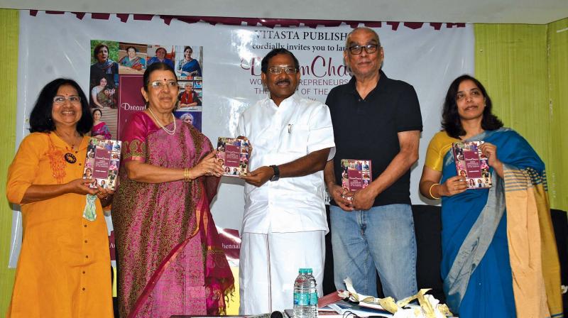 The book, Dreamchasers  Women Entrepreneurs from the South of the Vindhyas released by Ma Foi Pandian,  minister for Tamil language and culture, and received by Padma Shri awardee Shanthi Ranganathan, also featured in the book.  	 DC