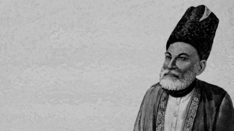 Born as Mirza Asadullah Baig Khan in Agra on December 27, 1797, the bard later adopted the pen name of Ghalib. (Photo: File)