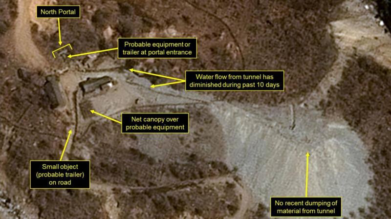 North Korea invited a handful of media from a number of countries to witness the dismantling of the Punggye-ri testing site to uphold its pledge to discontinue nuclear tests. (Photo: AFP)