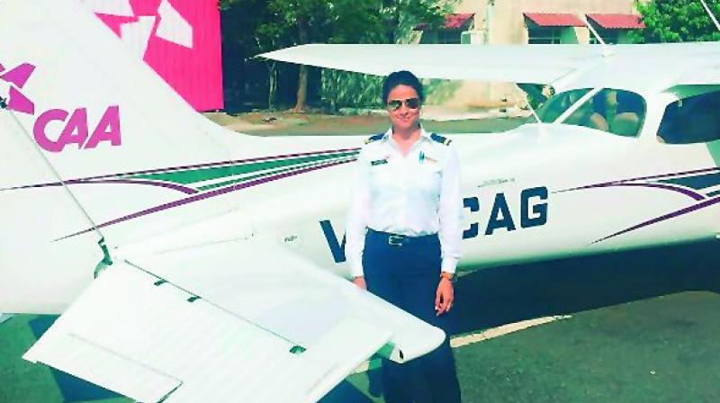 Gul Panag on the airstrip, in uniform