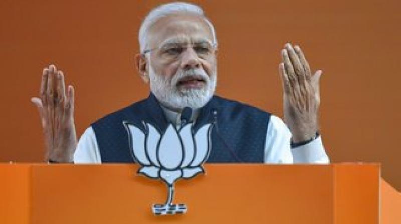 We want a strong government so that we can put an end to corruption. These days there is a failed experiment taking place in the country which is known as the grand alliance, PM Modi said. (Photo: PTI)