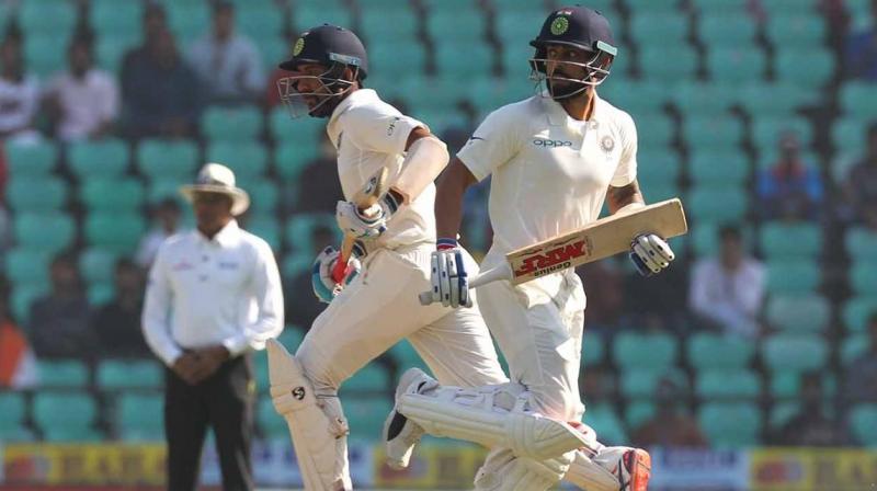 Cheteshwar Pujara jumped a couple of rungs to second, while skipper Virat Kohli held on to the fifth spot in the latest ICC rankings for Test batsmen, issued here on Tuesday. (Photo: BCCI)