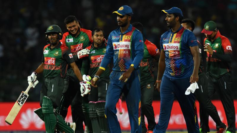 In case of a washout, Sri Lanka will proceed to the final, courtesy their better net run-rate. (Photo: AFP)