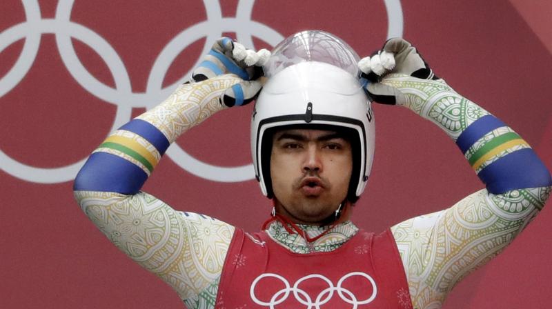 aking part in his sixth and last Olympics, the 36-year- old Keshavan produced the best timing of his campaign as he covered the 1,344 metre track at the Olympic Sliding Center in 48.900 seconds in his third round heat. (Photo: AP)