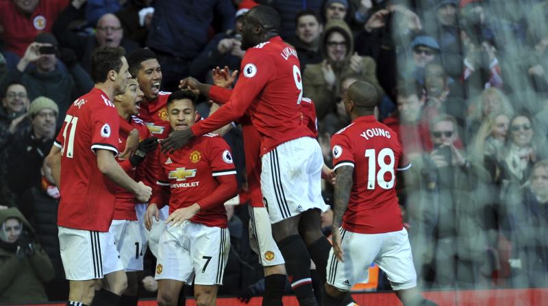 For the first time in a United shirt, Lukaku netted against one of their top six rivals -- at the seventh time of asking. (Photo: AP)