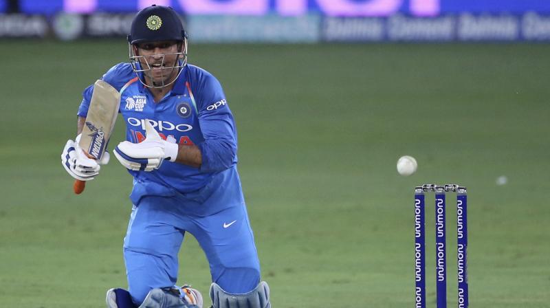 Dhoni, though, went past former captain Rahul Dravid, who played 504 international games for India. (Photo: AP)